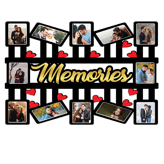 Couple Memories Collage Photo Gift 